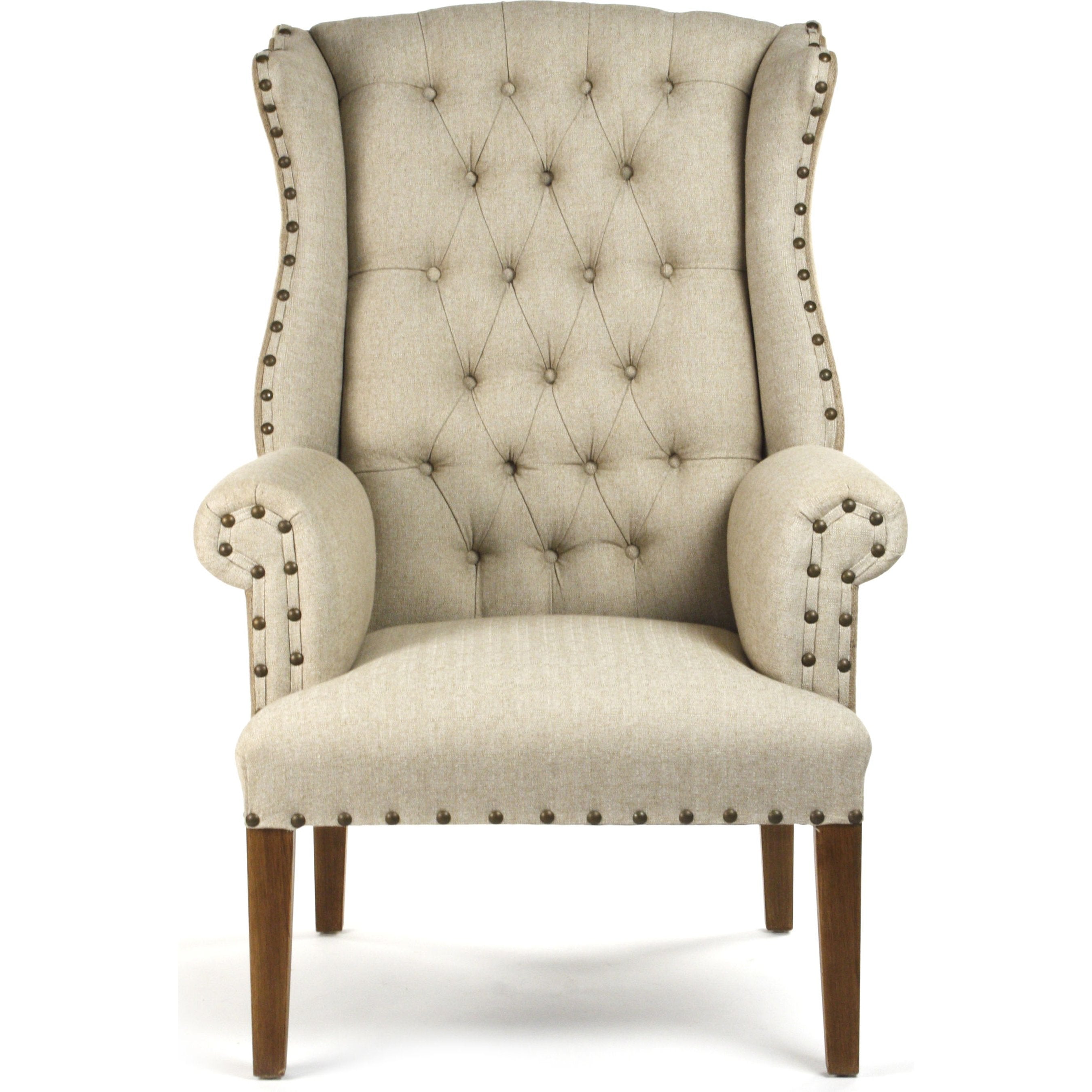 Zentique Tufted Wingback Chair (#10 Tufted Wing Chair)