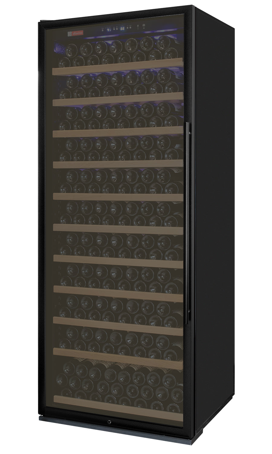 32" Wide Vite II Tru-Vino 277 Bottle Single Zone Black Left Hinge Wine Refrigerator
