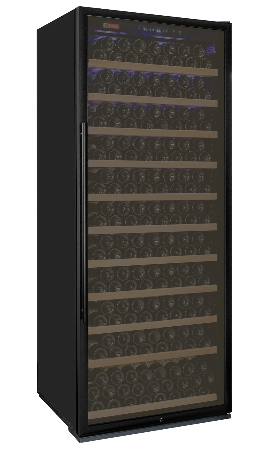 32" Wide Vite II Tru-Vino 277 Bottle Single Zone Black Right Hinge Wine Refrigerator