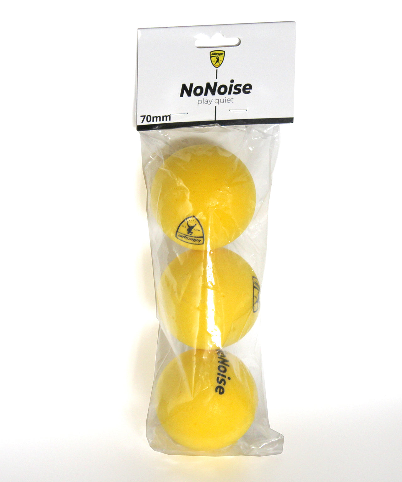 Killerspin NoNoise Ping Pong Balls – Pack of 3 balls