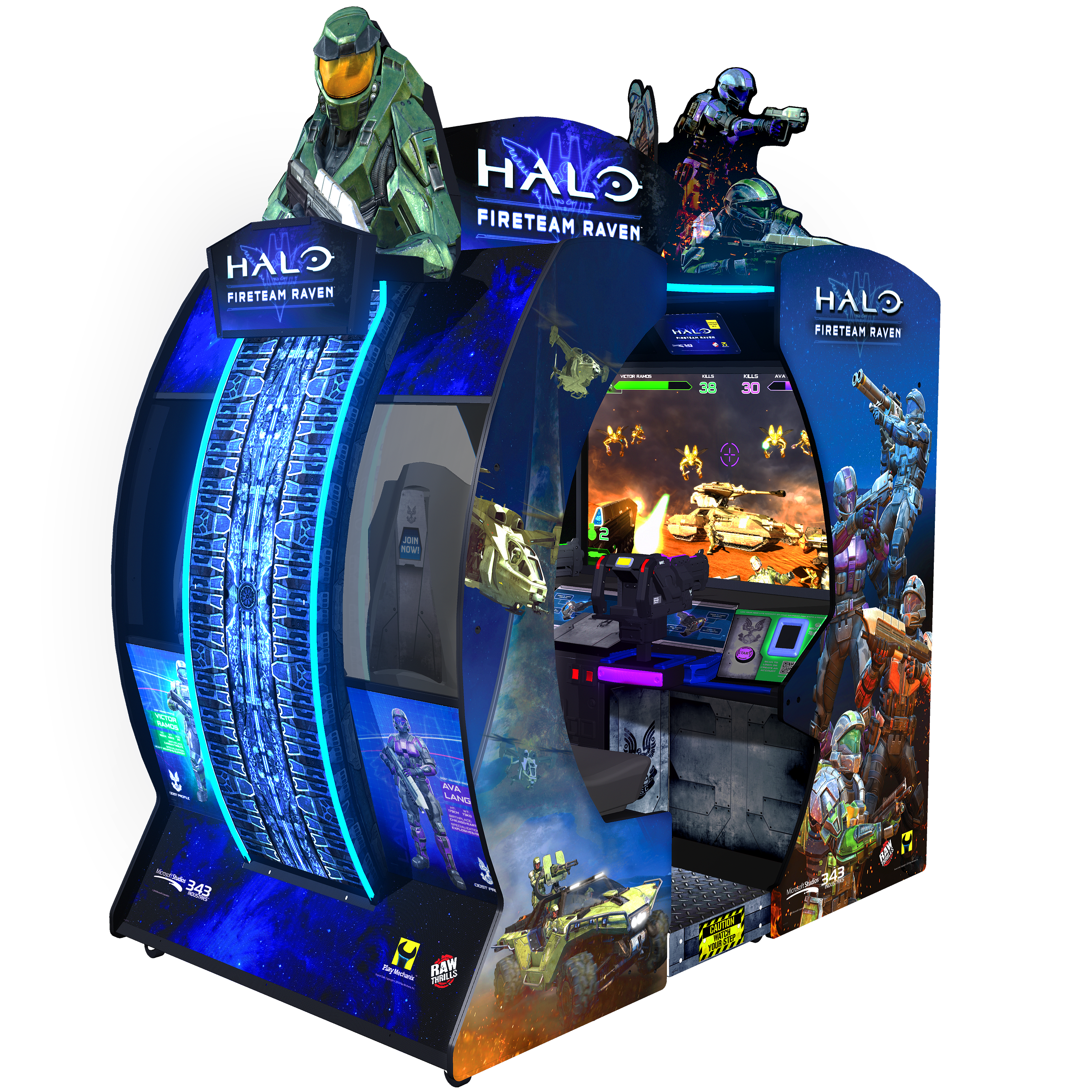 Raw Thrills Halo 2-Player Arcade Game (HALO2-ARC)