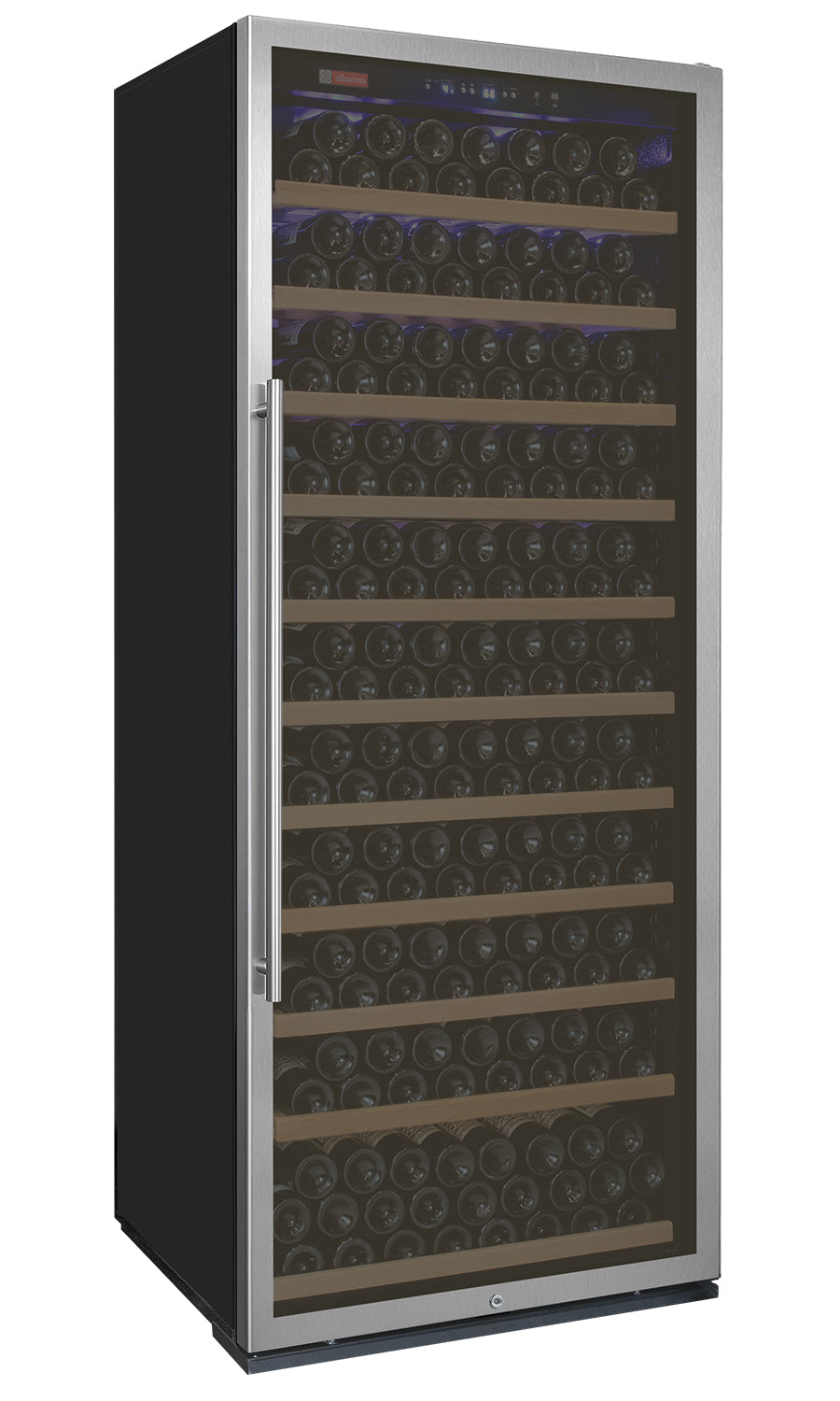 32" Wide Vite II Tru-Vino 277 Bottle Single Zone Stainless Steel Right Hinge Wine Refrigerator